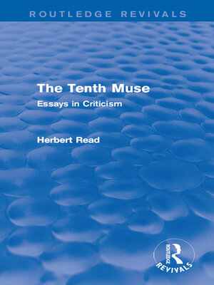cover image of The Tenth Muse (Routledge Revivals)